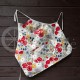 Colourful half-linen kitchen apron "Poppy"